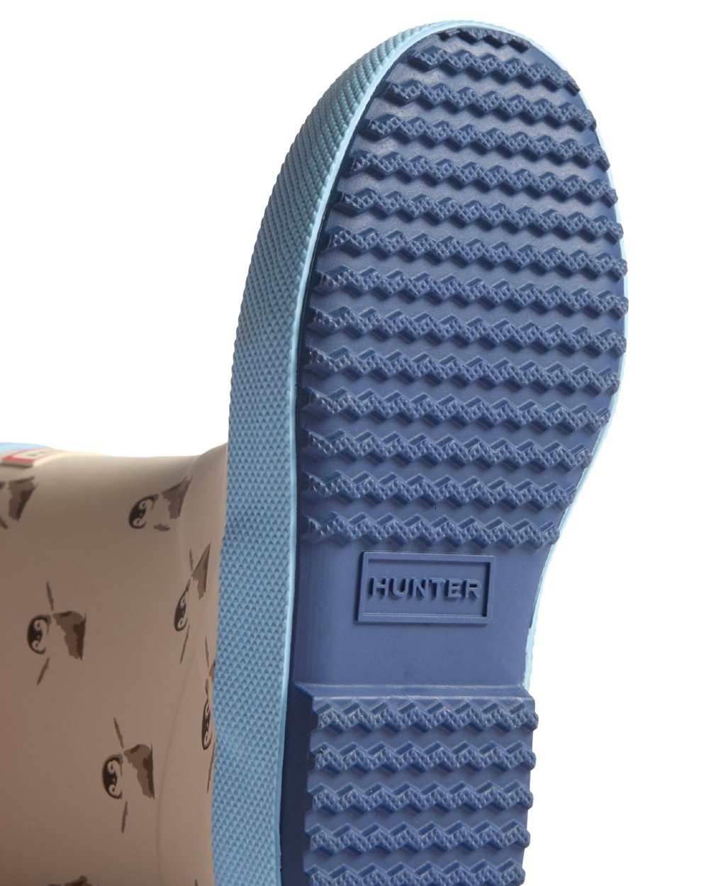 Penguin coloured Hunter Childrens First Penguin Boots on white background