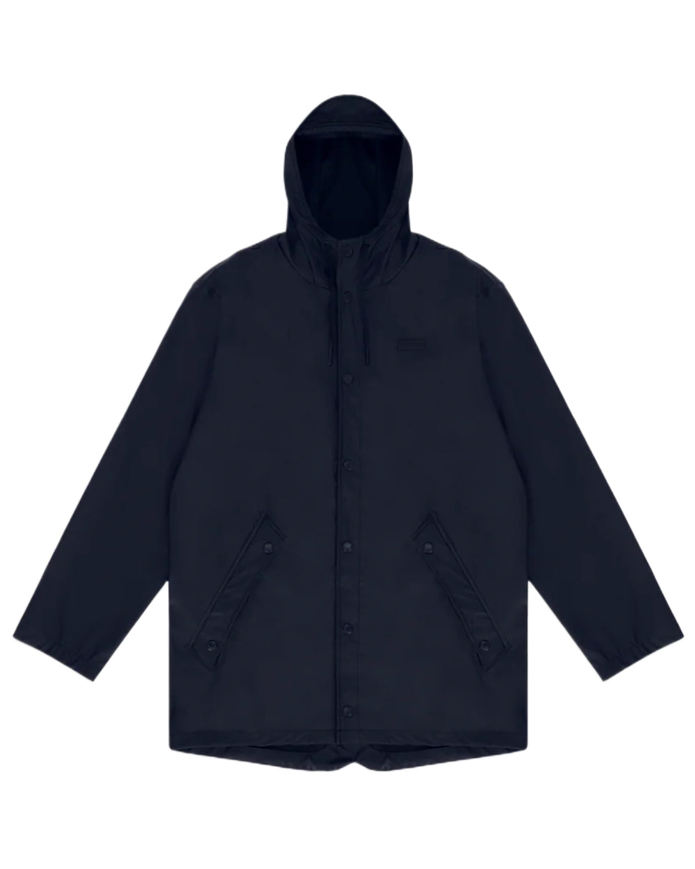 Night Sky coloured Hunter Downpour Jo Pu Rain Parka on white background