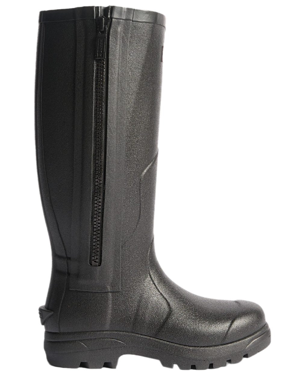 Black Coloured Hunter Mens Balmoral MK II Full Zip Boots on white background