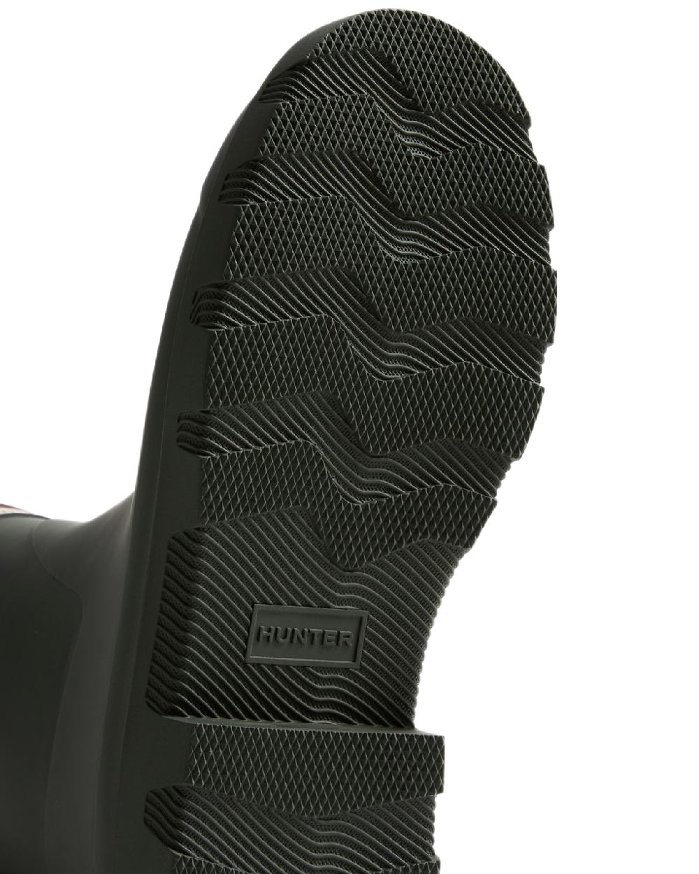 Dark Olive Coloured Hunter Mens Downpour Short Boots on white background