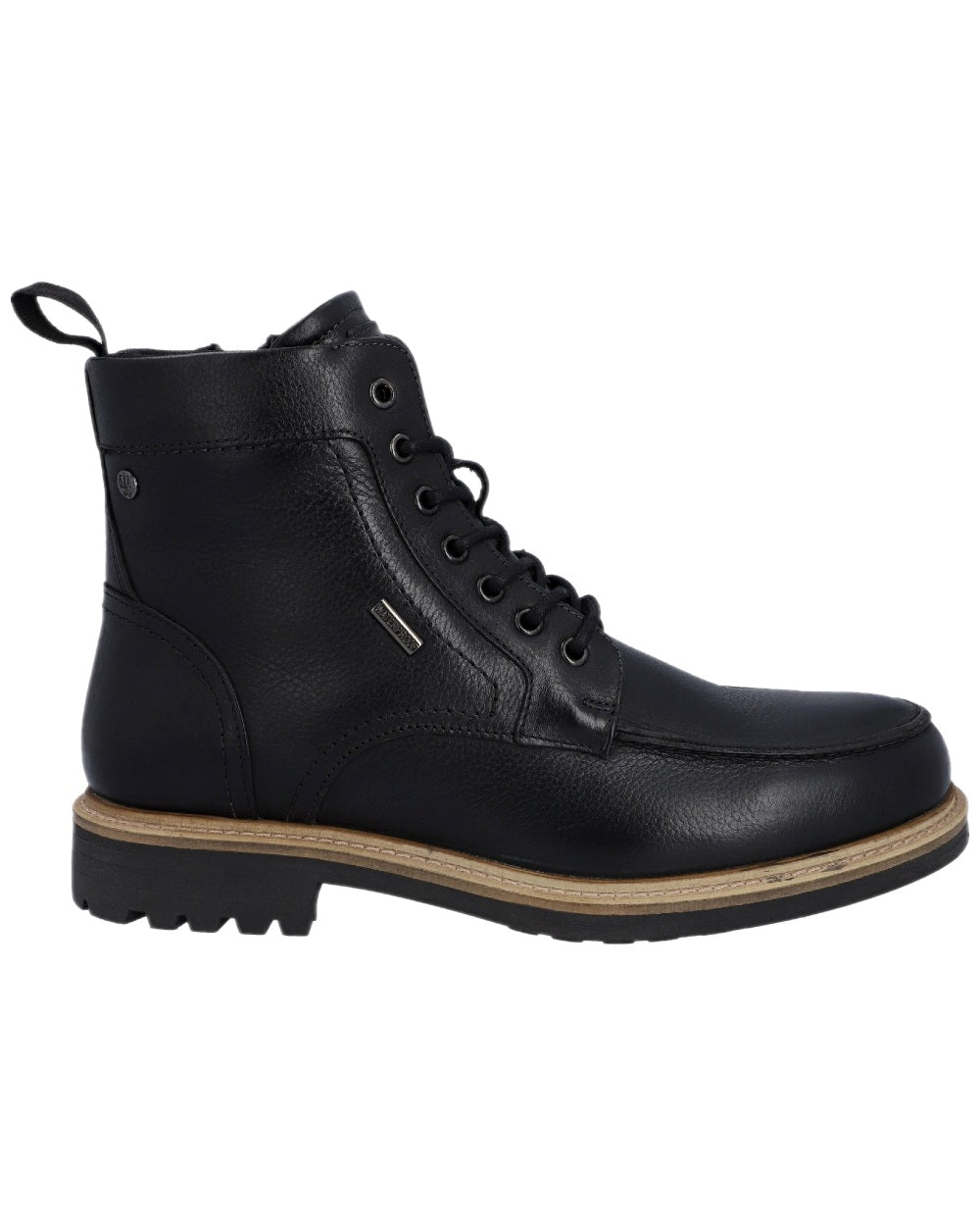 Black Coloured Hunter Mens Shaws Waterproof Ankle Boots on white background