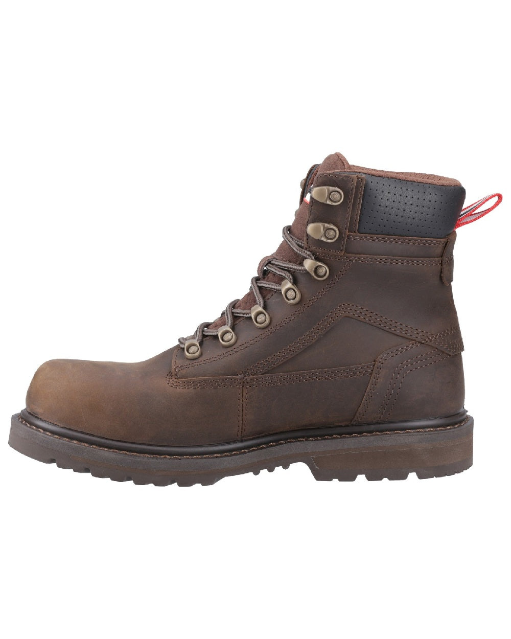 Brown Coloured Hunter Mens Tornado Safety Boots on white background
