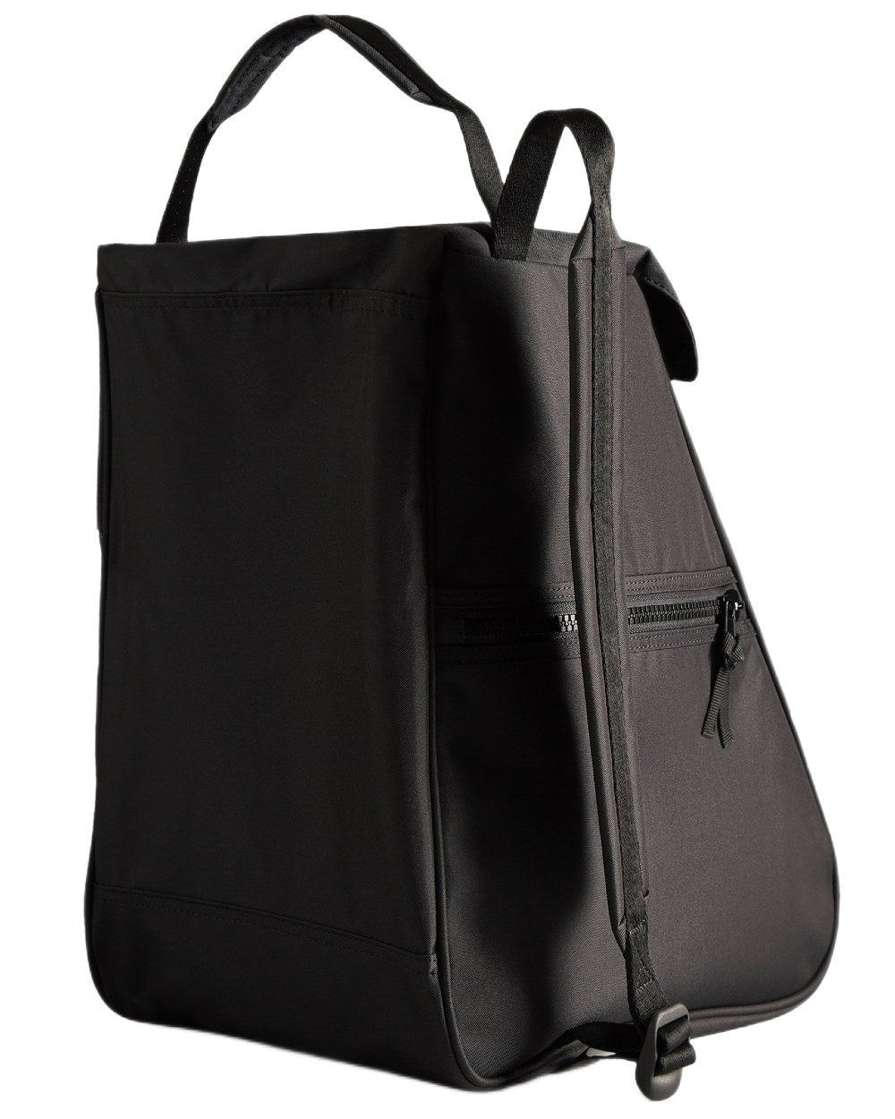 Black coloured Hunter Short Boot Bag on white background