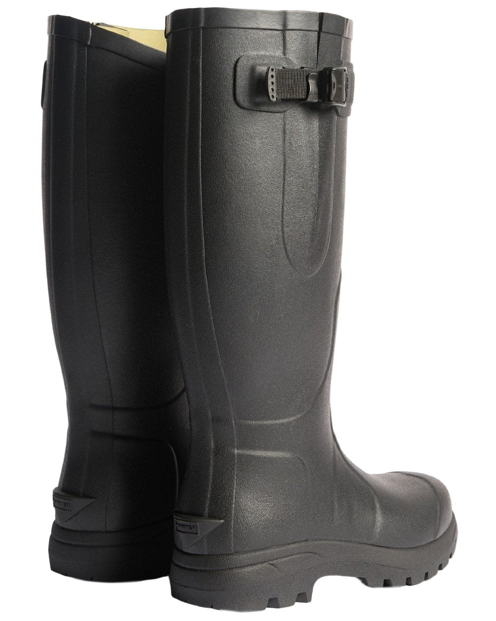 Black Coloured Hunter Womens Balmoral MK II Boots on white background