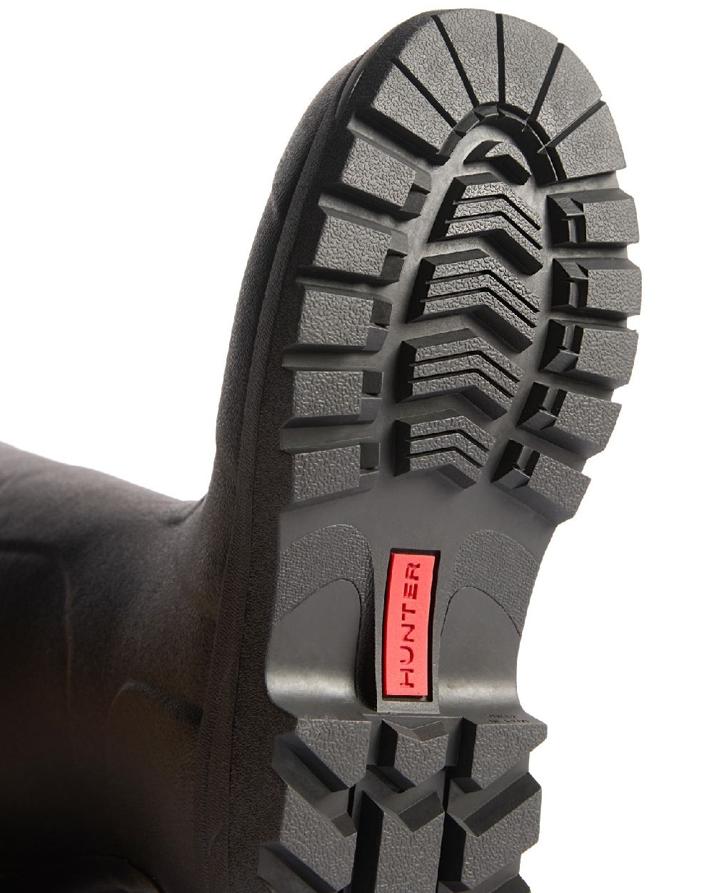 Black Coloured Hunter Womens Balmoral MK II Boots on white background