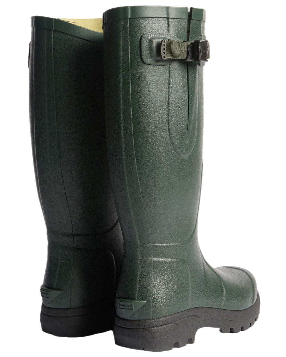 Dark Olive Black Coloured Hunter Womens Balmoral MK II Boots on white background