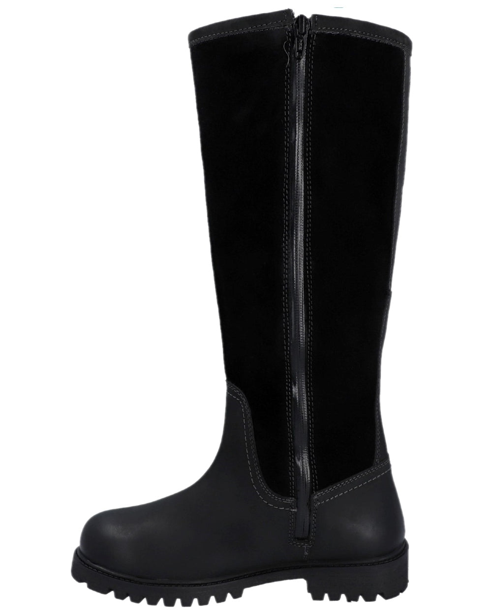 Black Coloured Hunter Womens Canna Waterproof Tall Boots on white background