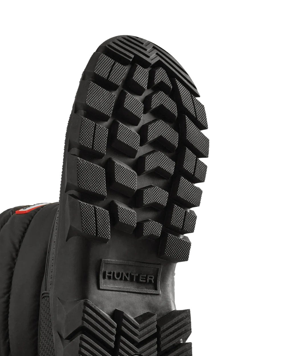 Black coloured Hunter Womens Intrepid Short Snow Boots on white background