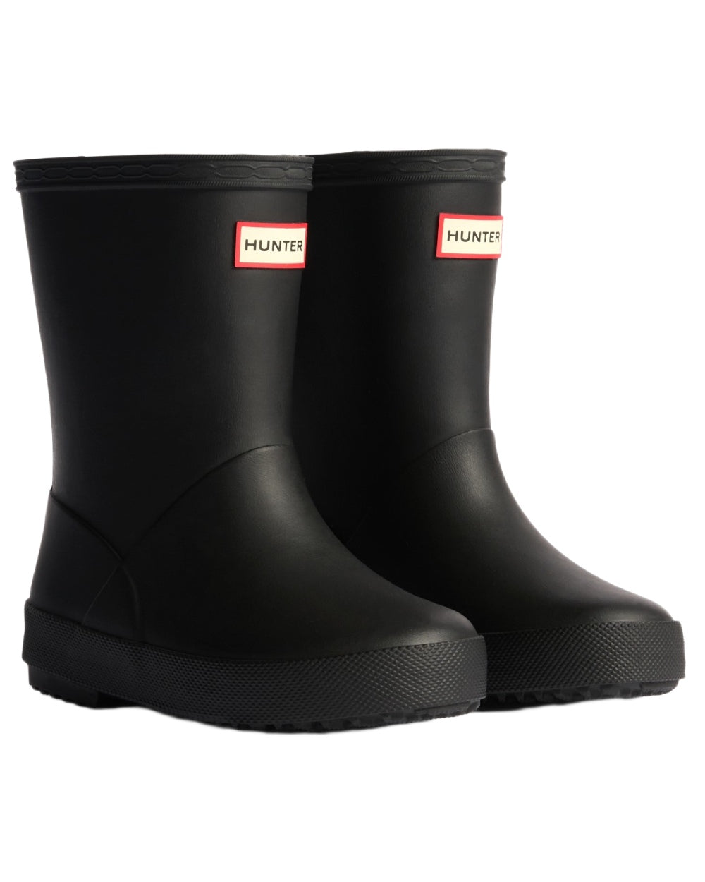 Black coloured Hunter Childrens First Insulated Boots on white background