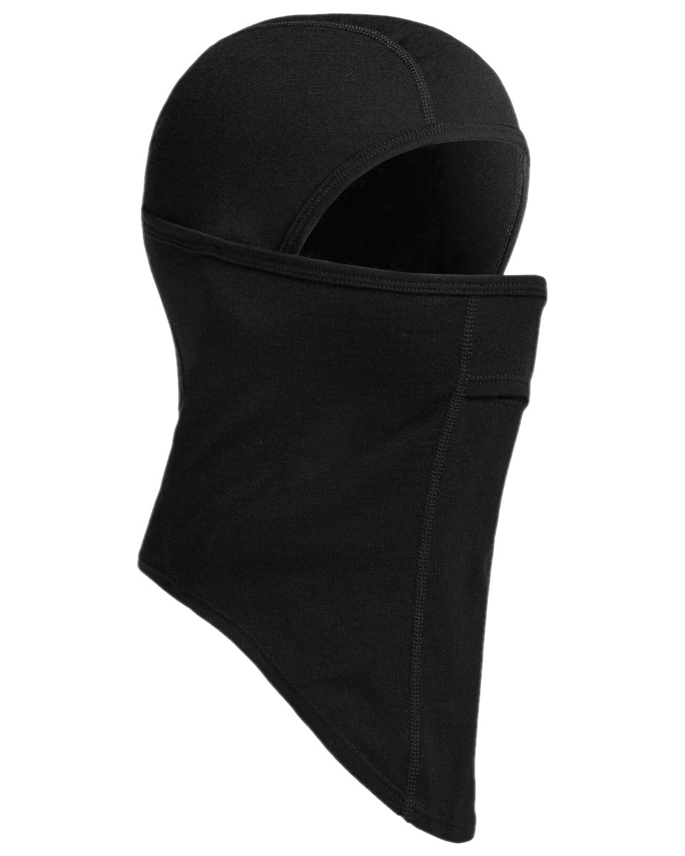 Black Coloured Icebreaker Merino 200 Oasis Balaclava on white background