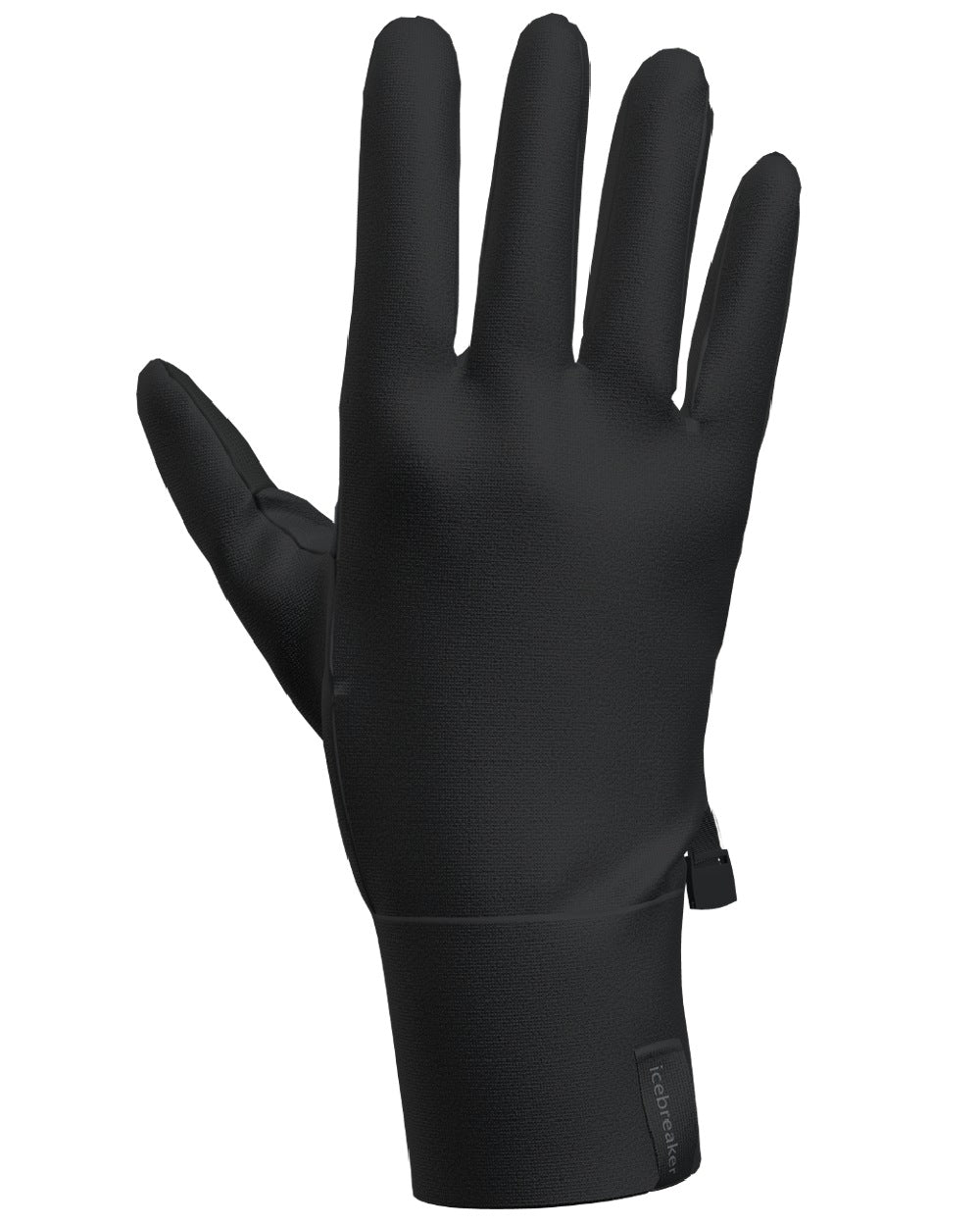 Black Coloured Icebreaker Unisex Merino Blend 360 Sierra Gloves on white background