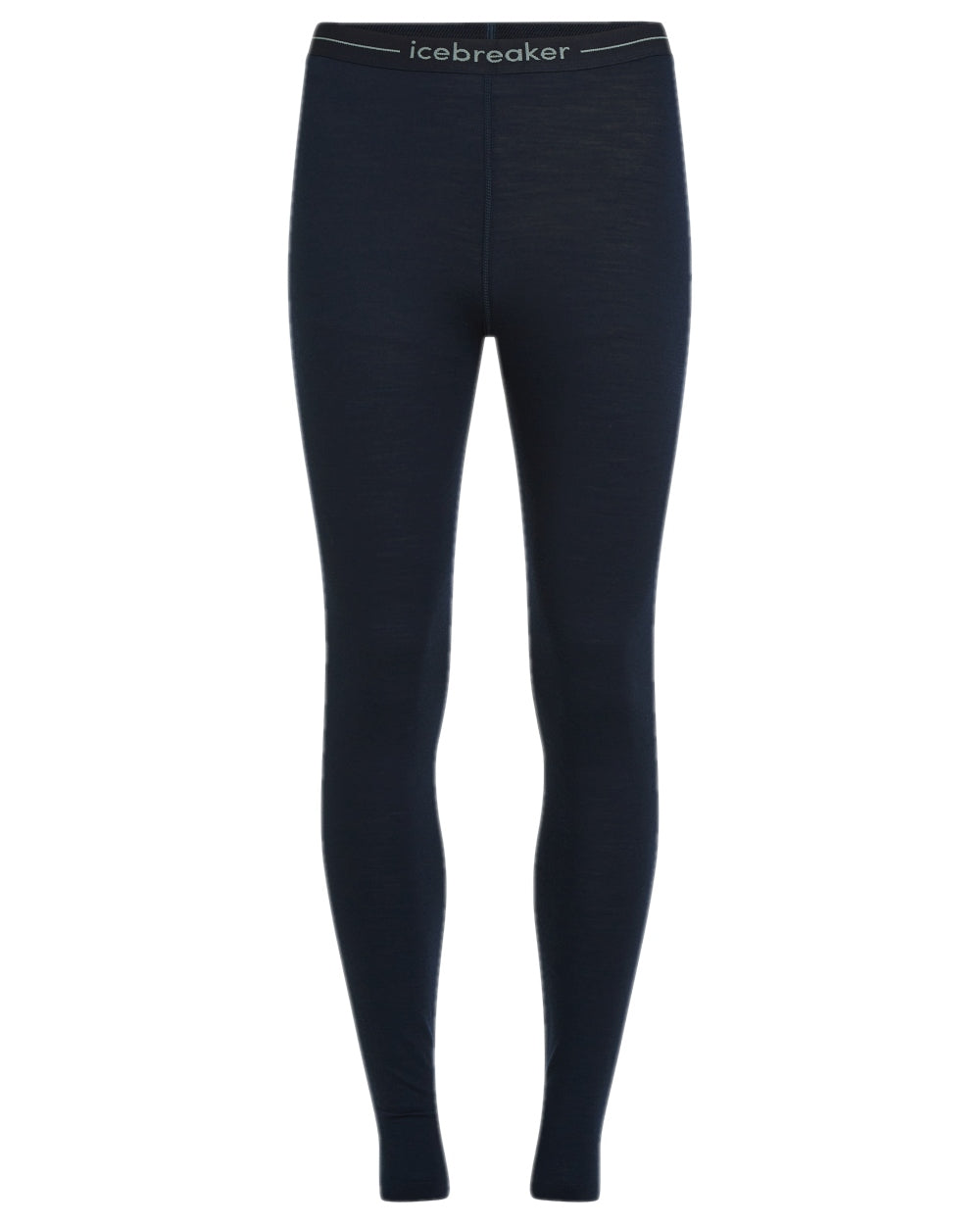 Midnight Navy Coloured Icebreaker Womens Merino 200 Oasis Thermal Leggings on white background