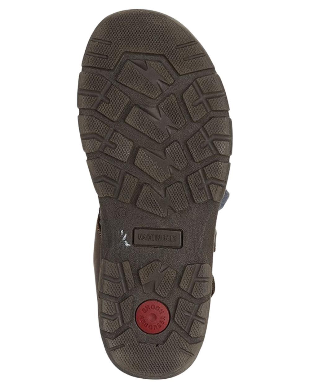 Brown coloured Imac Mens Triple Touch Fastening Sports Sandals on white background