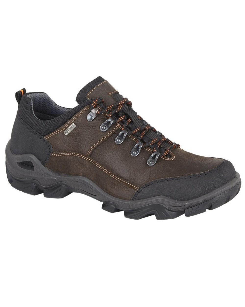 Dark Brown coloured Imac Mens Waterproof Lace Shoes on white background