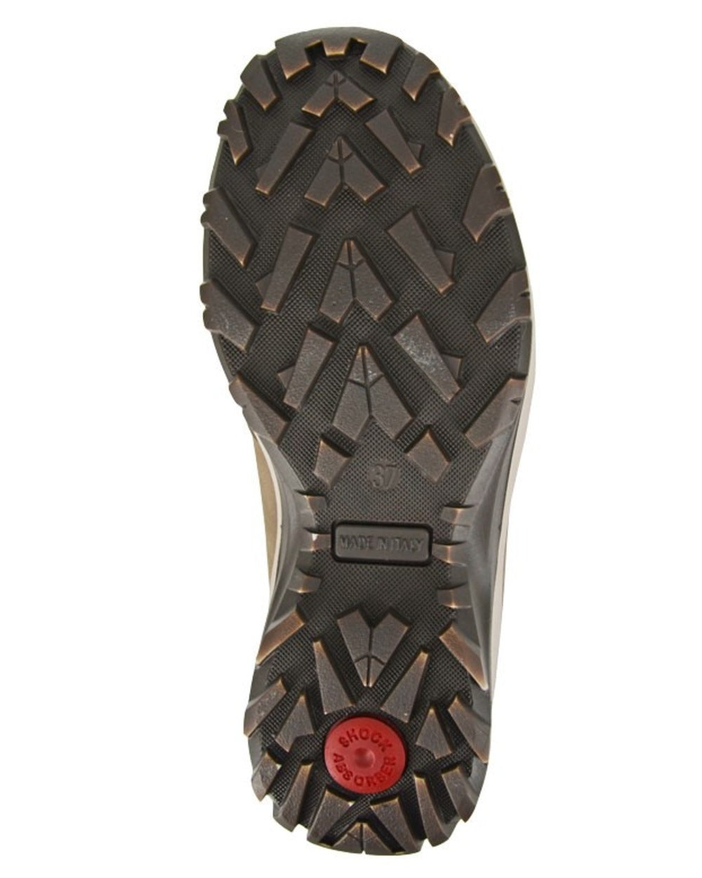 Safari Brown Green coloured Imac Womens Waterproof Hiking Boots on white background