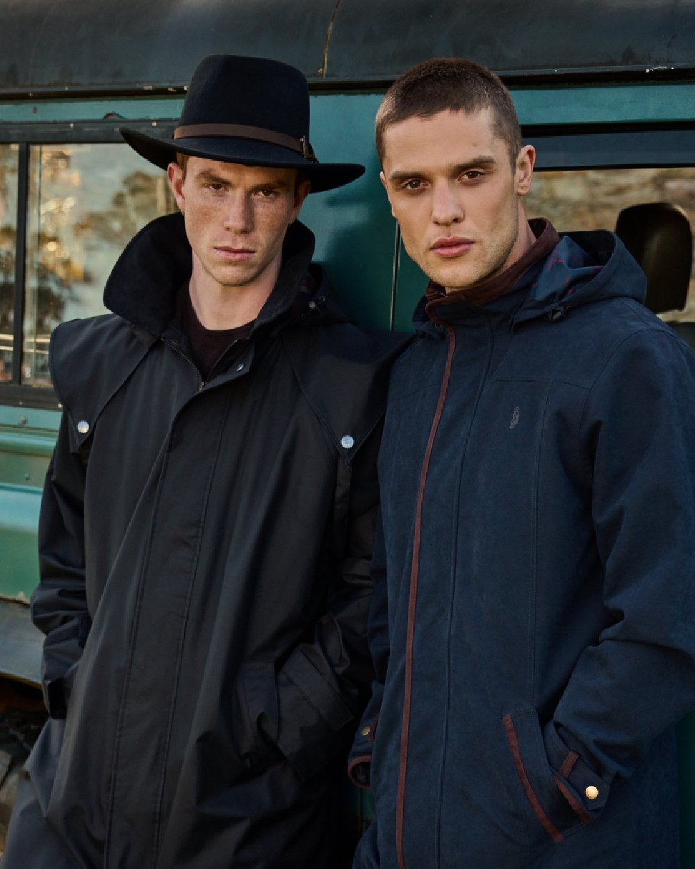 Black Coloured Jack Murphy Boston Crushable Felt Hat on outdoor background