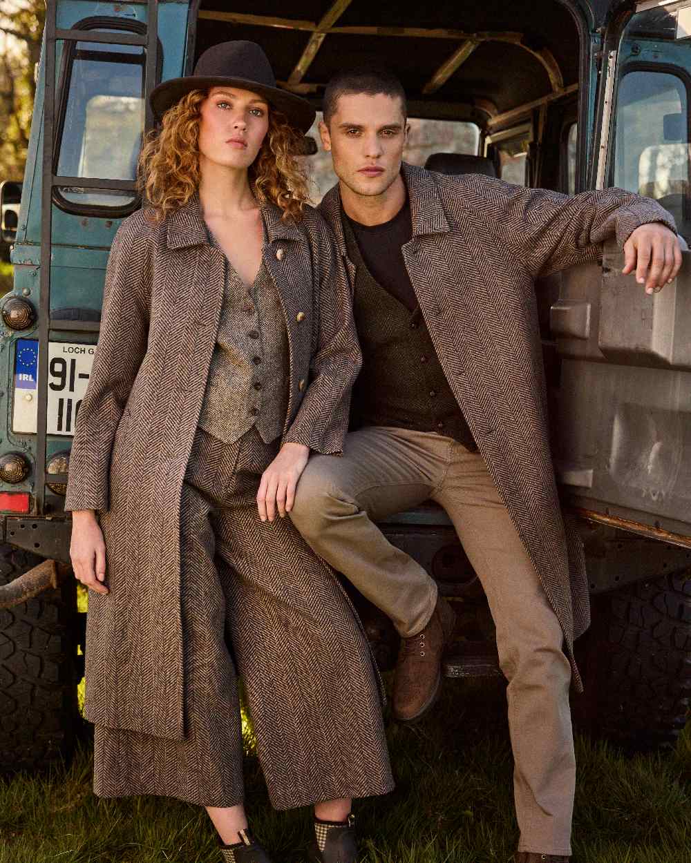 Brown Coloured Jack Murphy Boston Crushable Felt Hat on outdoor background