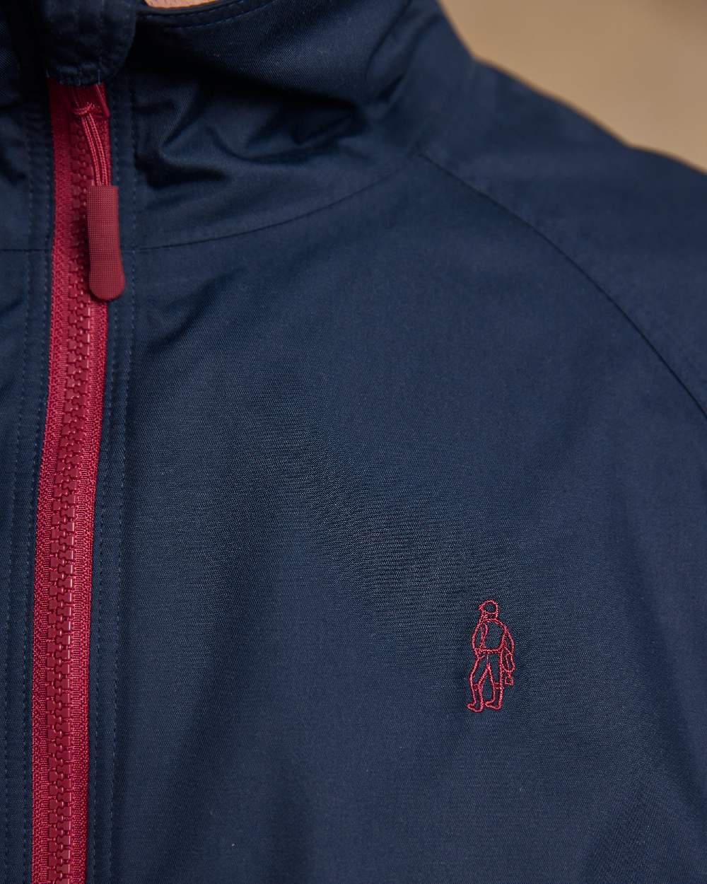 Heritage Navy Coloured Jack Murphy Mens Rockall Waterproof Jacket on indoor background