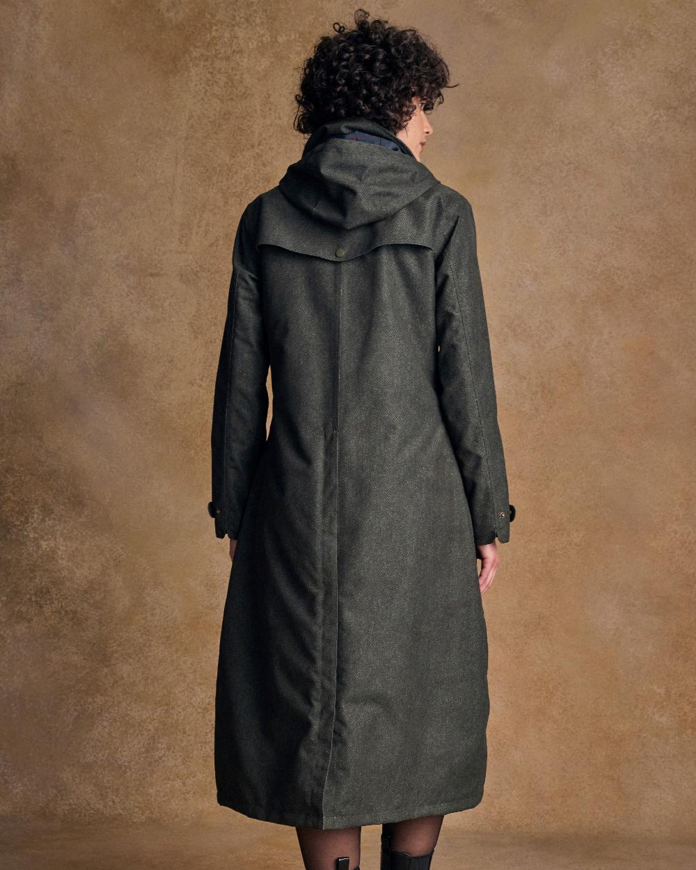 Green Fields Coloured Jack Murphy Womens Hannah Waterproof Coat on indoor background