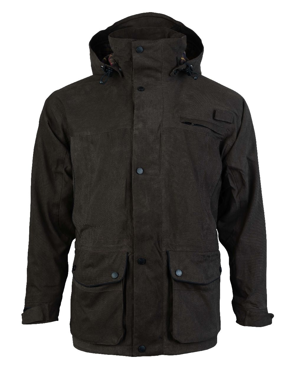 Olive coloured Jack Pyke Ashcombe Jacket on white background