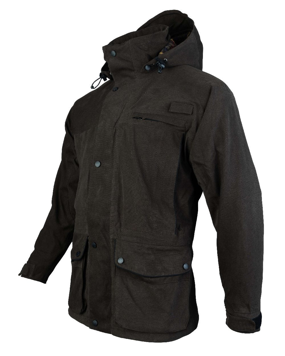 Olive coloured Jack Pyke Ashcombe Jacket on white background