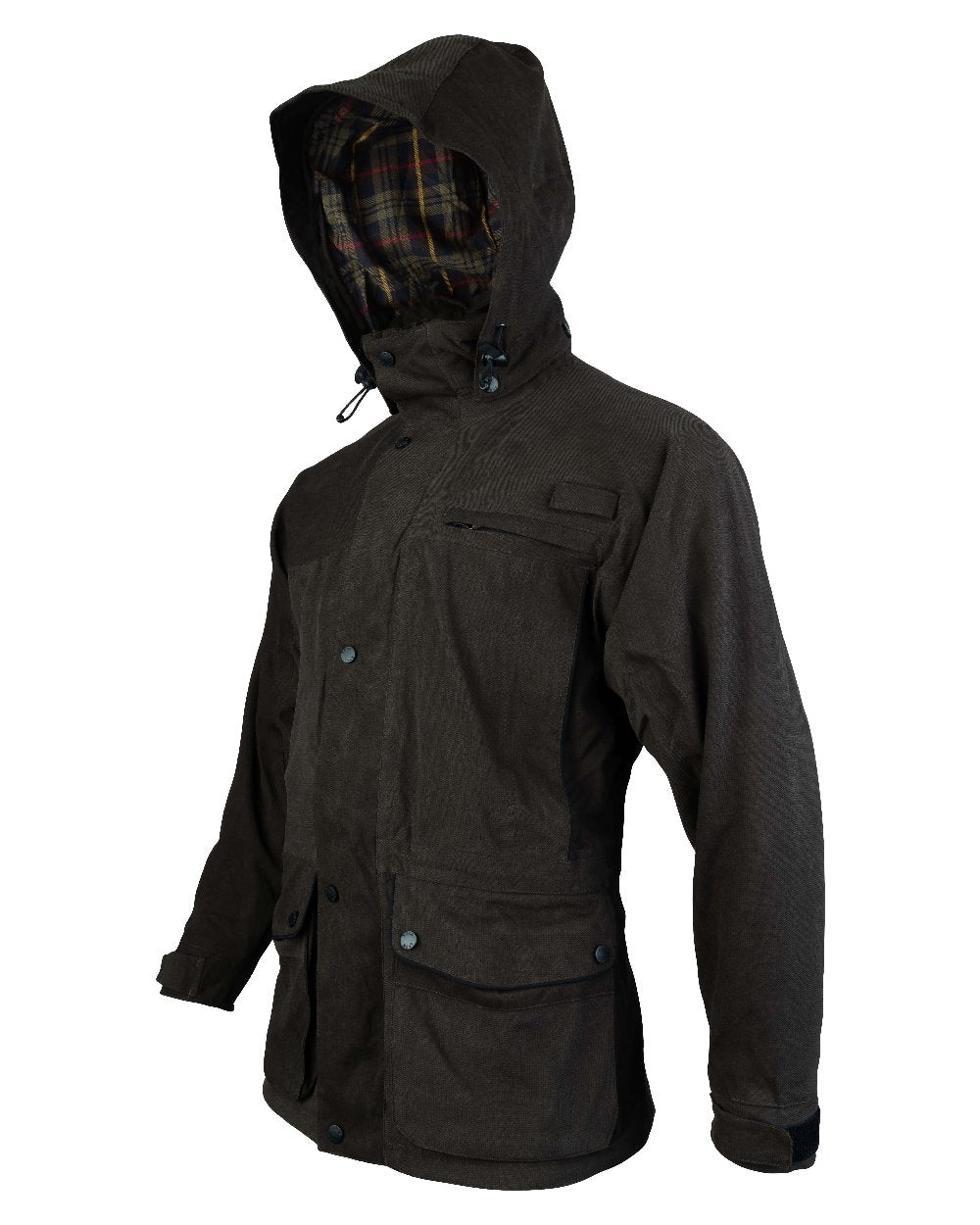 Olive coloured Jack Pyke Ashcombe Jacket on white background