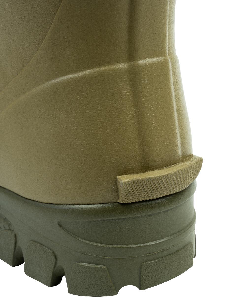 Green coloured Jack Pyke Ashcombe Neoprene Wellington Boots on white background
