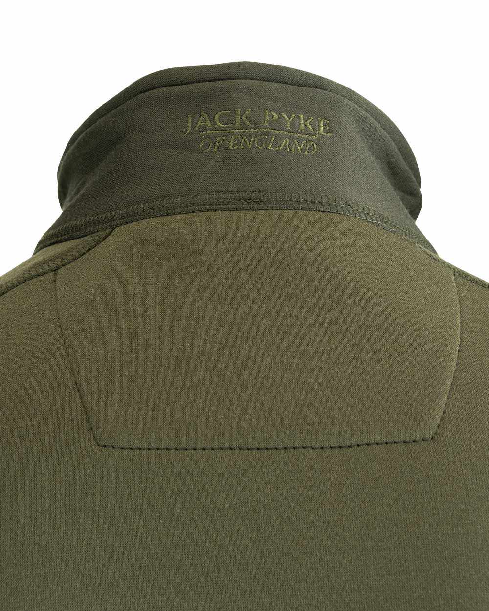 Green coloured Jack Pyke Ashcombe Technical Fleece Jacket on white background