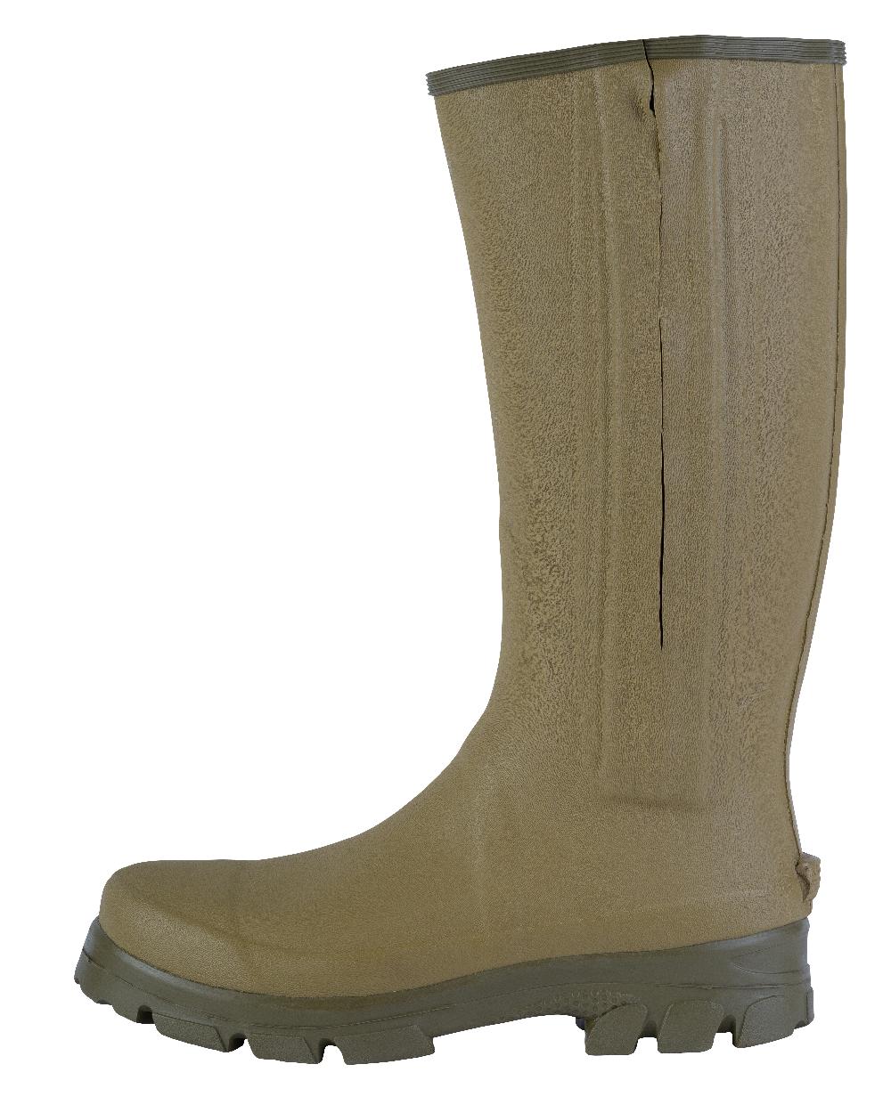 Green coloured Jack Pyke Ashcombe Zipped Wellington on white background