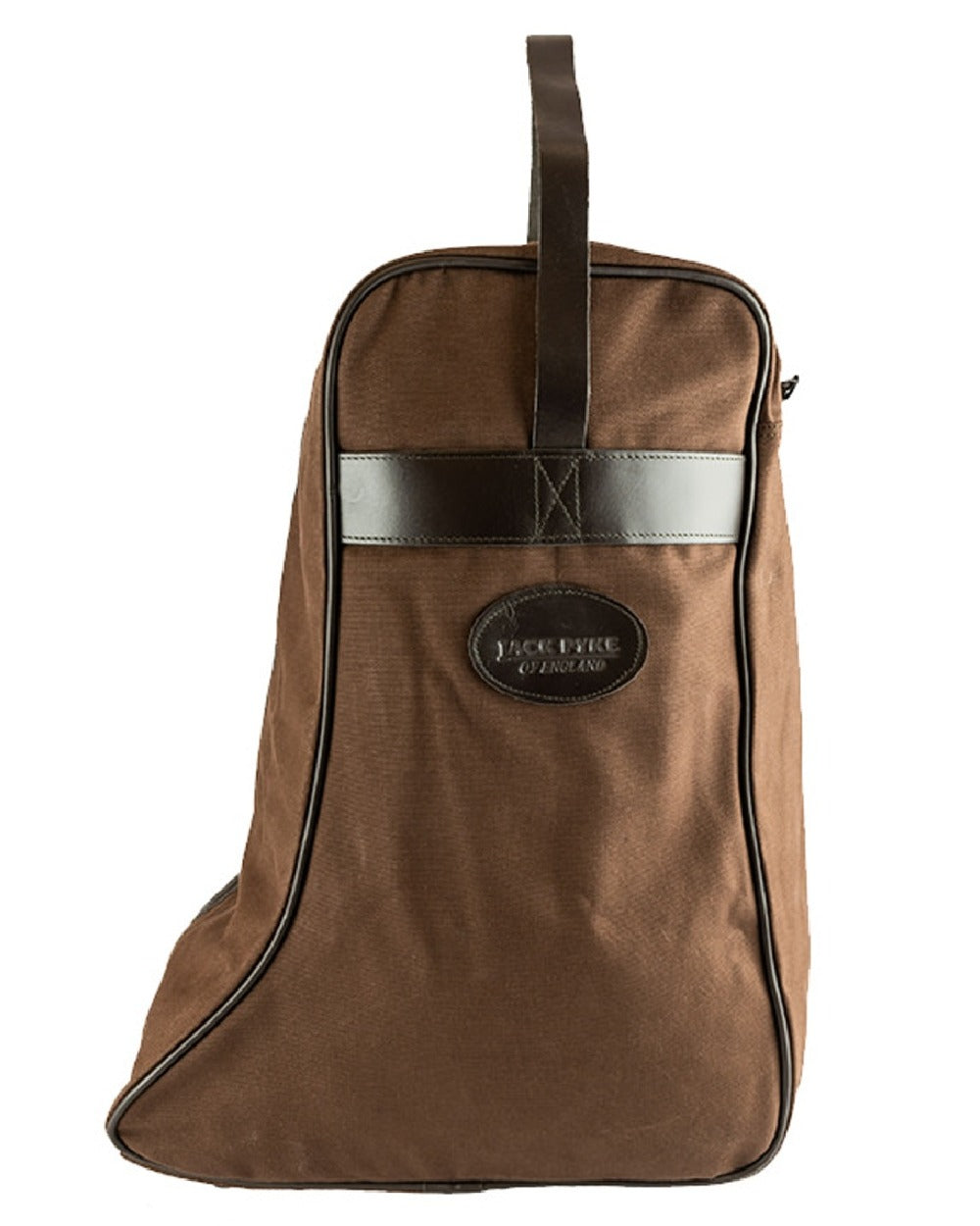 Brown coloured Jack Pyke Canvas Boot Bag on white background