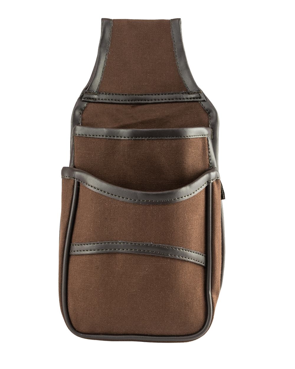 Brown coloured Jack Pyke Canvas Cartridge Pouch on white background