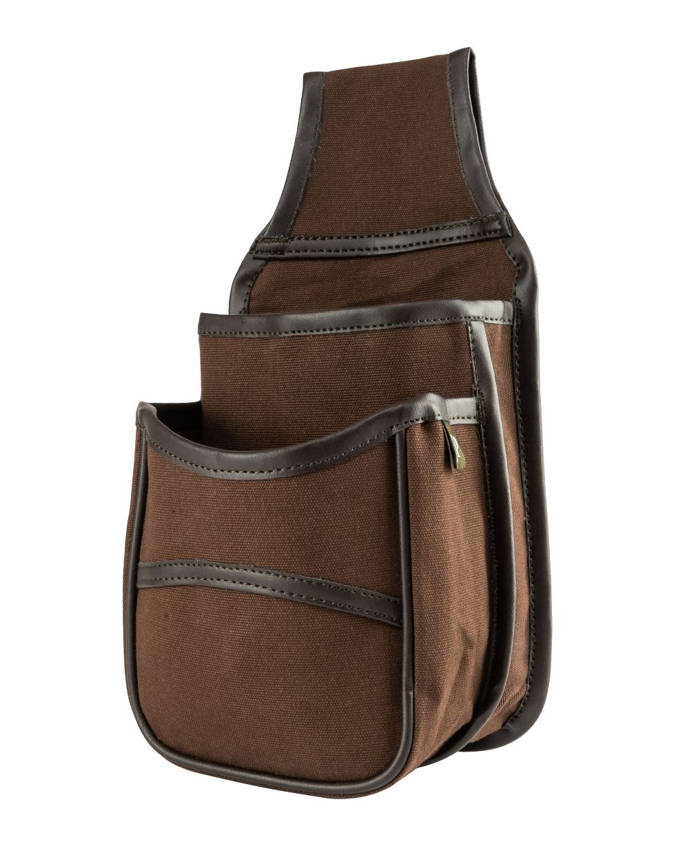 Brown coloured Jack Pyke Canvas Cartridge Pouch on white background