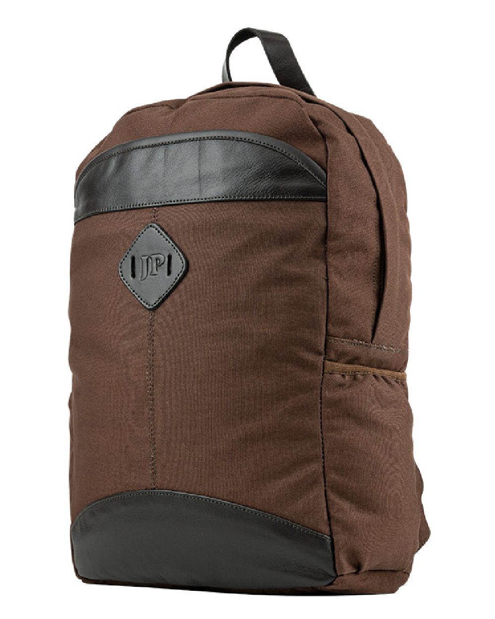Brown coloured Jack Pyke Canvas Field Pack on white background