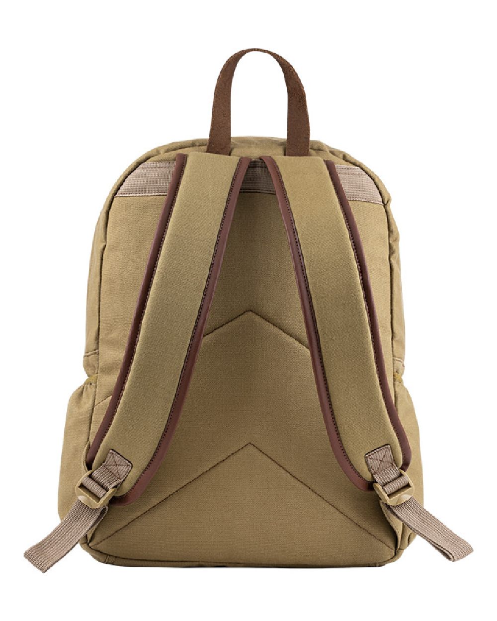 Fawn coloured Jack Pyke Canvas Field Pack on white background