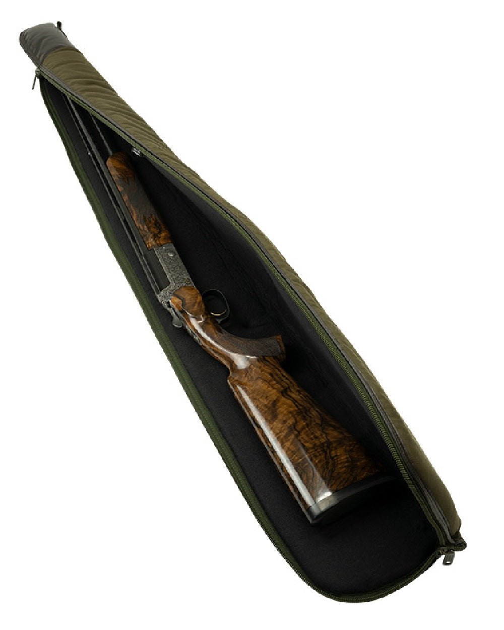 Green coloured Jack Pyke Canvas Shotgun Slip on white background