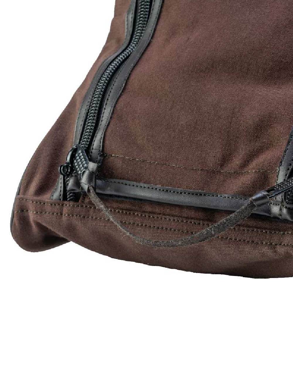 Brown coloured Jack Pyke Canvas Walking Boot Bag on white background