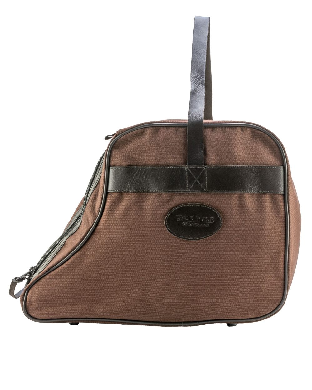 Brown coloured Jack Pyke Canvas Walking Boot Bag on white background