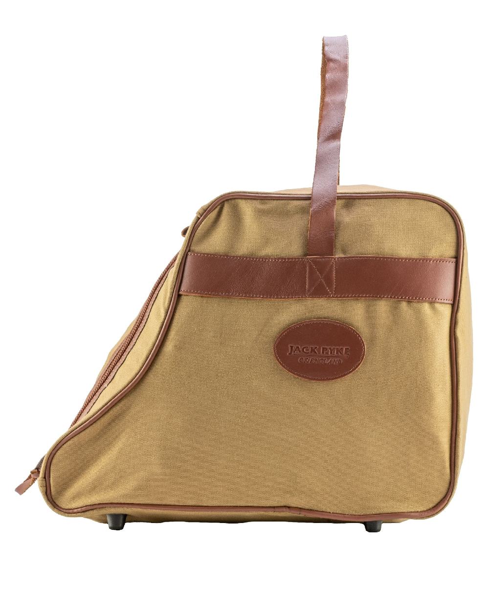 Fawn coloured Jack Pyke Canvas Walking Boot Bag on white background