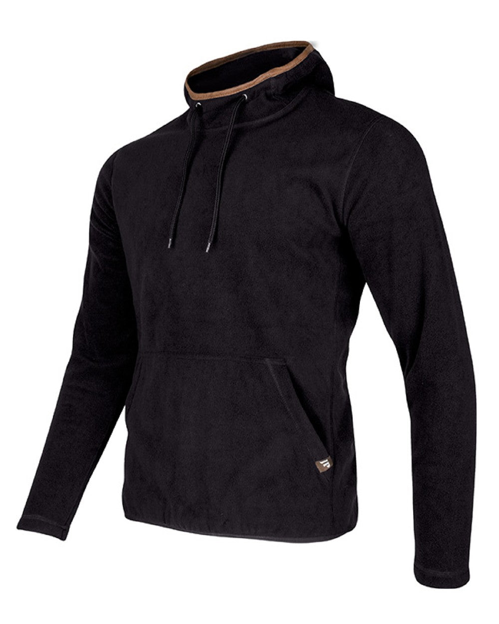 Anthracite coloured Jack Pyke Country Fleece Hoodie on white background