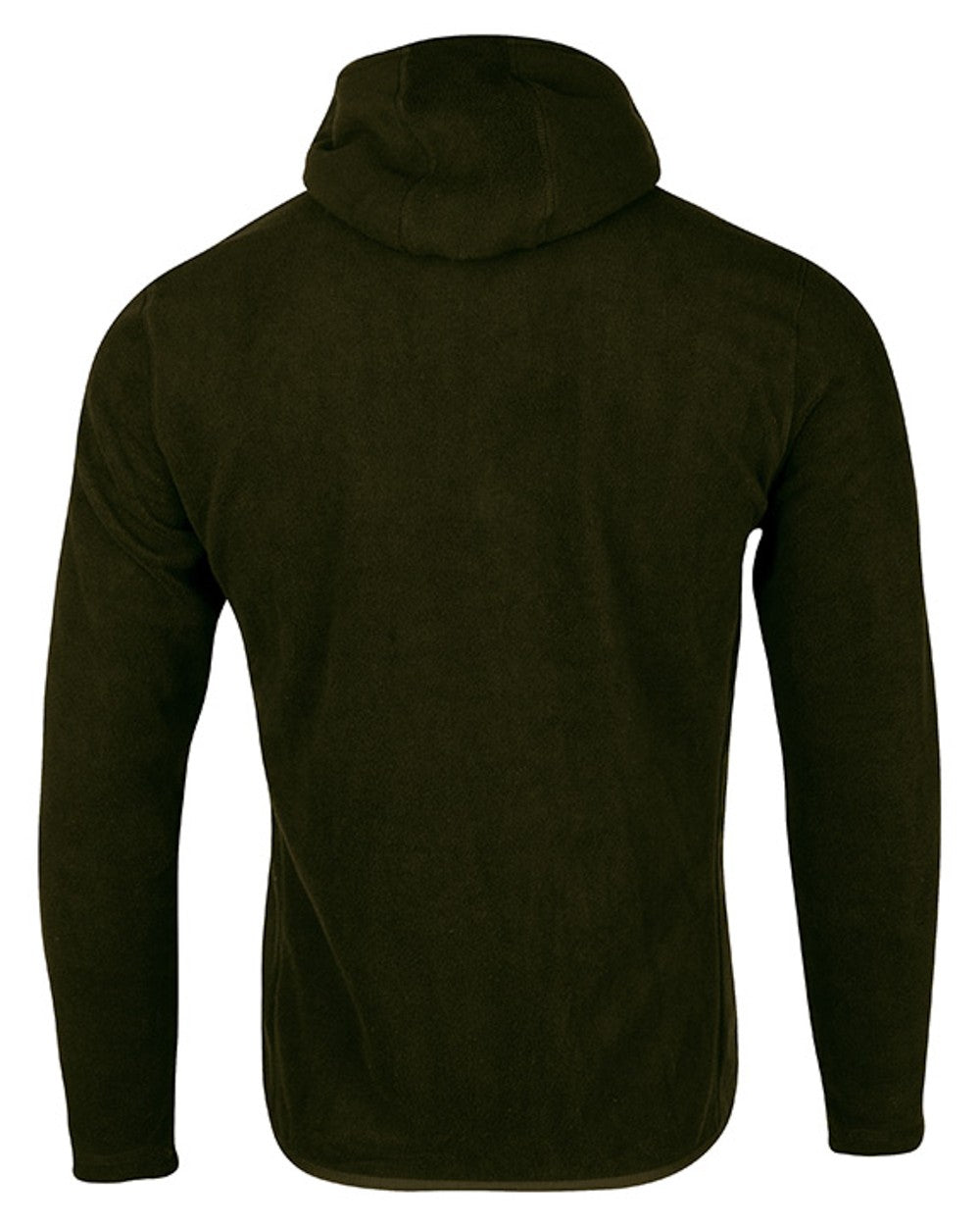 Dark Olive coloured Jack Pyke Country Fleece Hoodie on white background