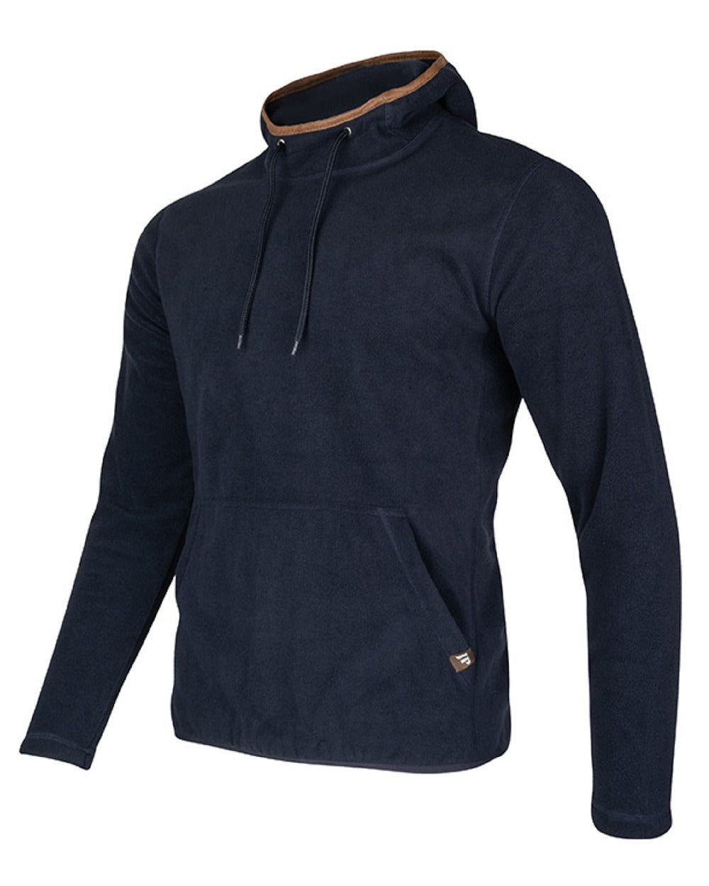 Navy coloured Jack Pyke Country Fleece Hoodie on white background