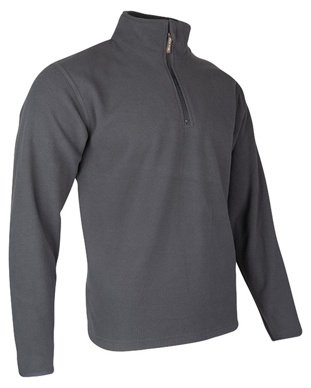 Charcoal coloured Jack Pyke Country Fleece Top on white background