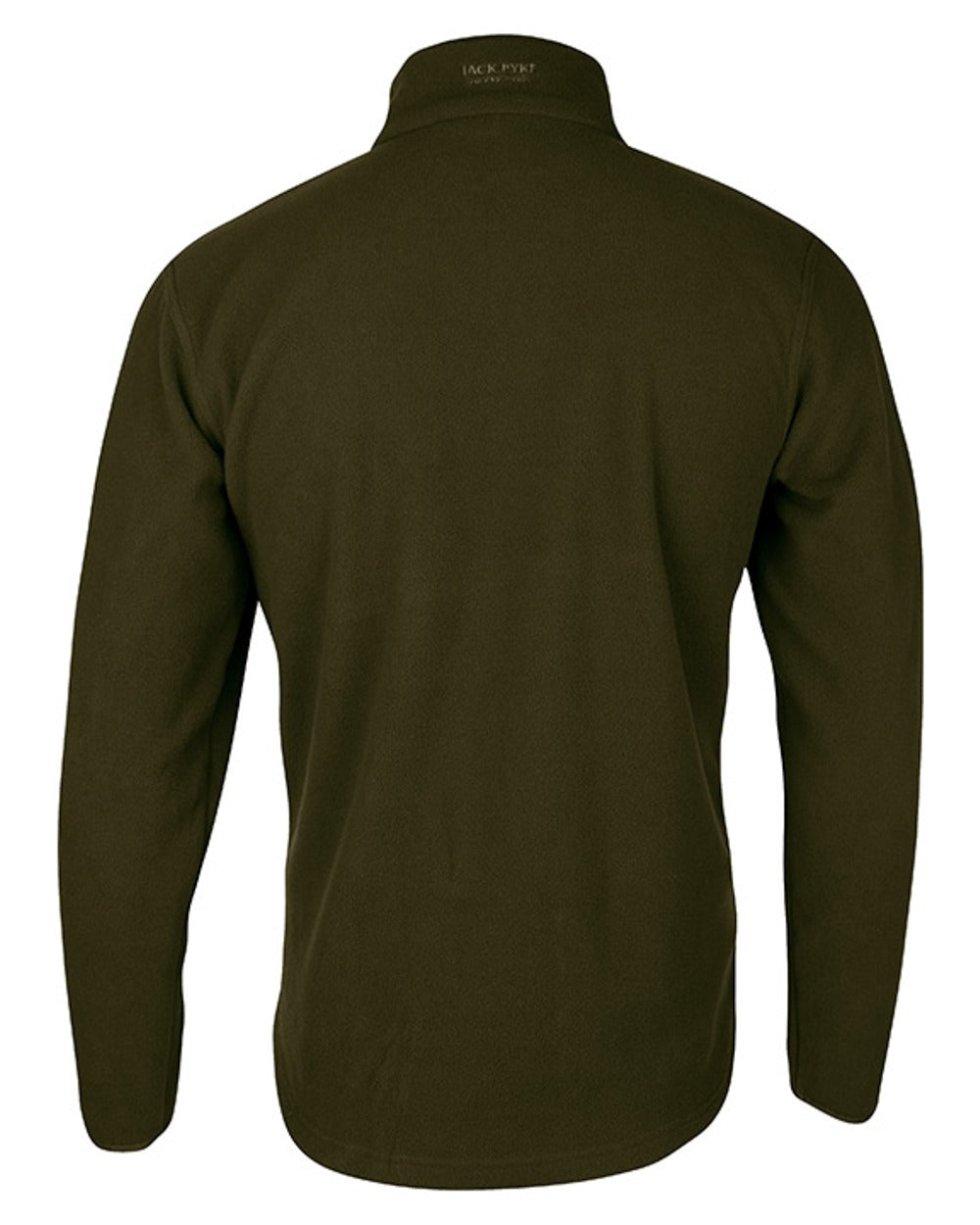 Dark Olive coloured Jack Pyke Country Fleece Top on white background