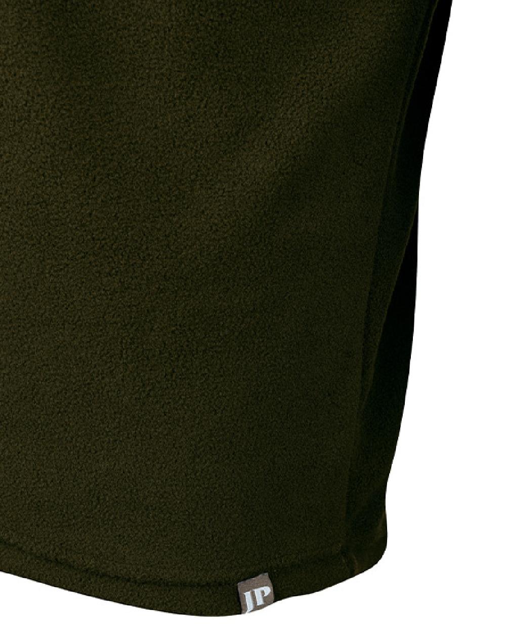 Dark Olive coloured Jack Pyke Country Fleece Top on white background
