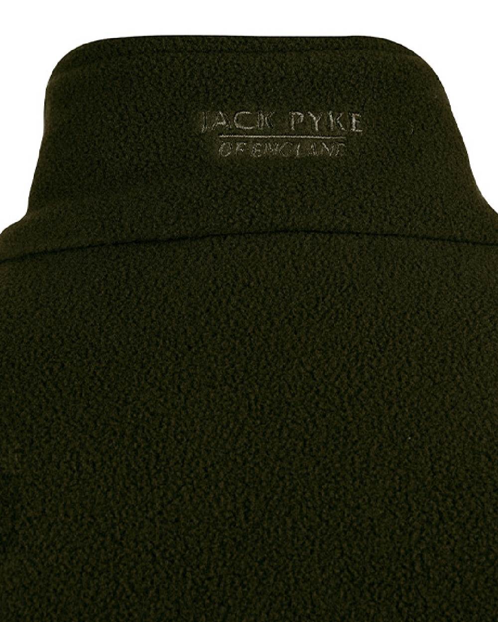 Dark Olive coloured Jack Pyke Country Fleece Top on white background
