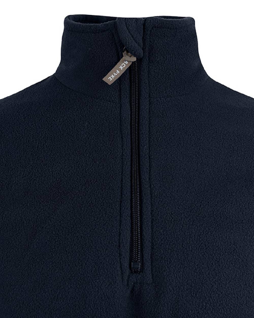 Navy coloured Jack Pyke Country Fleece Top on white background