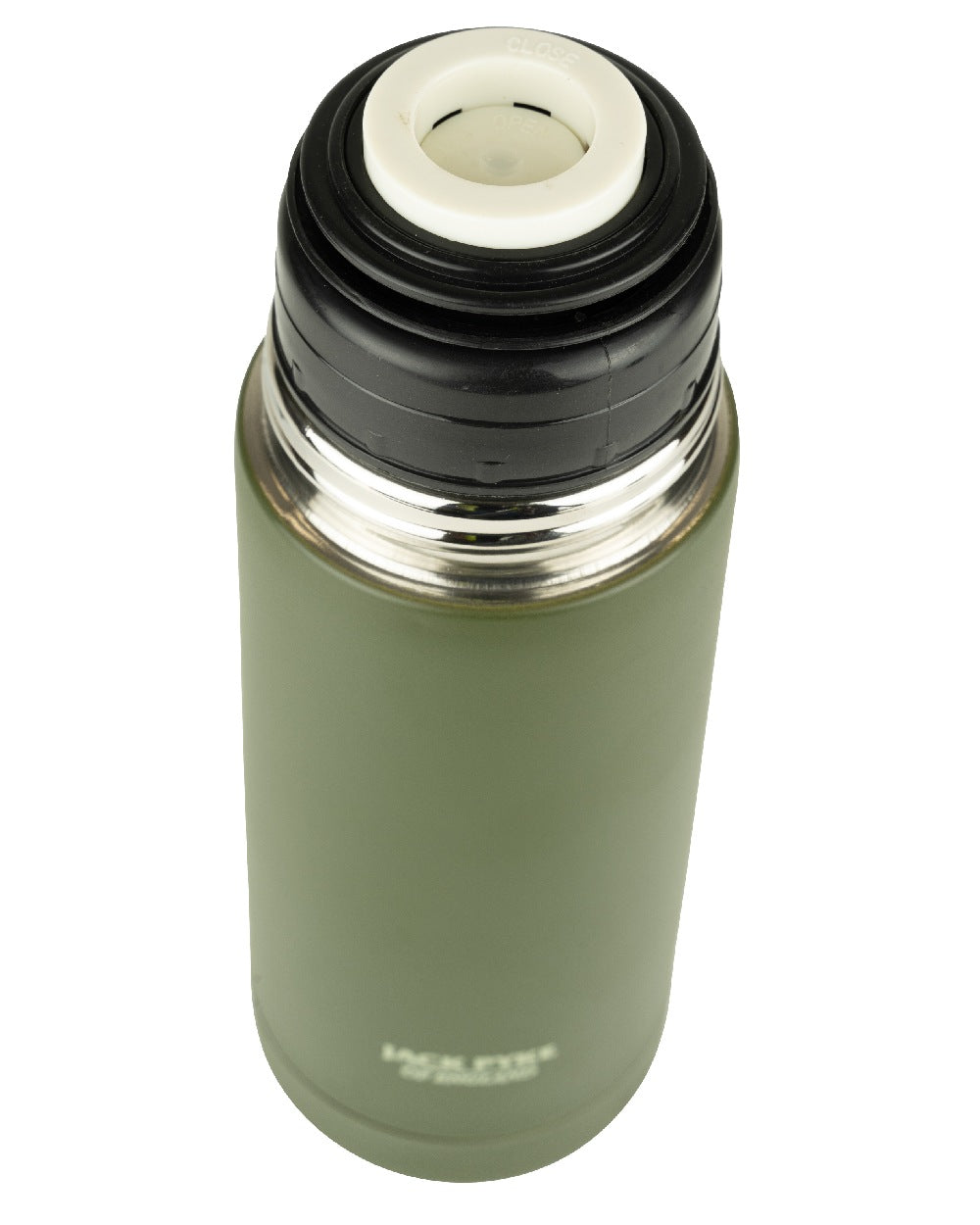 Green coloured Jack Pyke Countryman Flask on white background