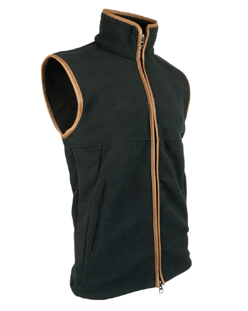 Anthracite coloured Jack Pyke Countryman Fleece Gilet on white background