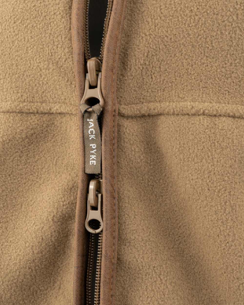 Barley coloured Jack Pyke Countryman Fleece Gilet on white background