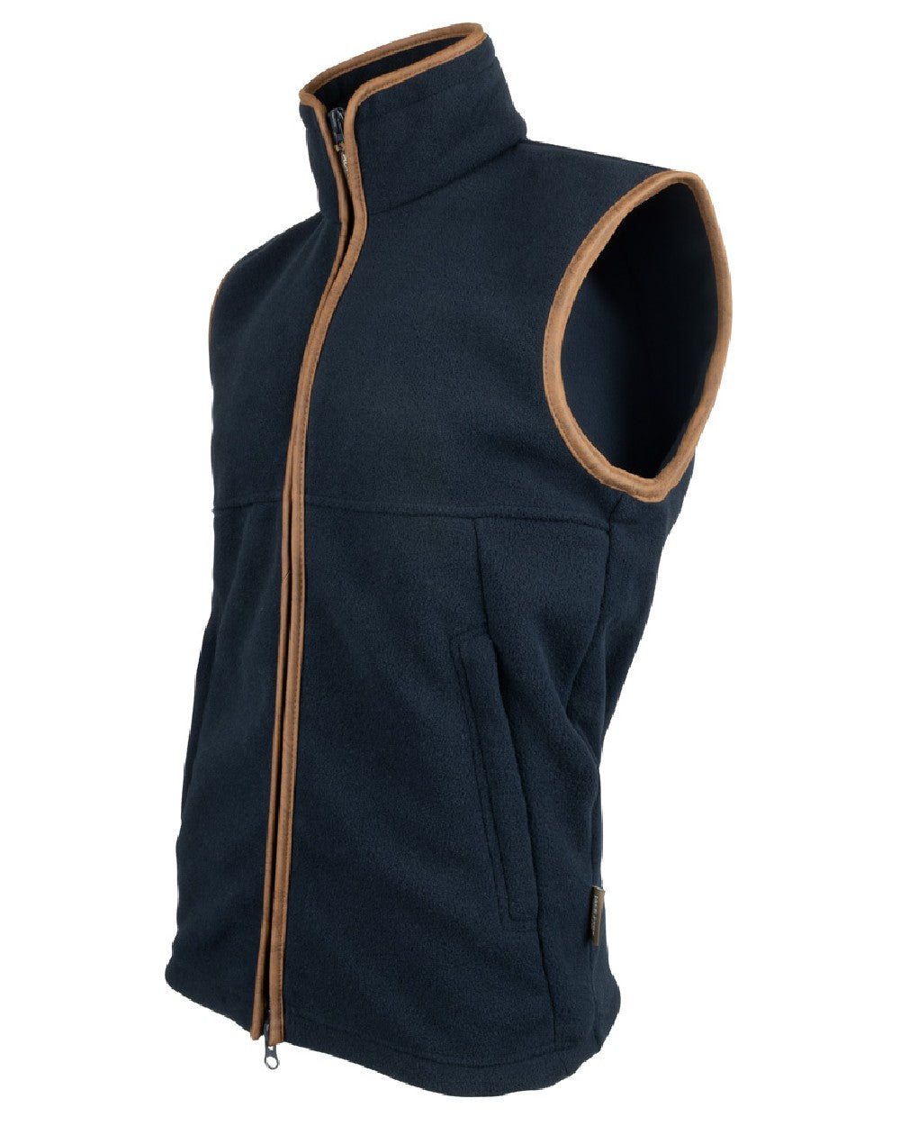 Navy coloured Jack Pyke Countryman Fleece Gilet on white background